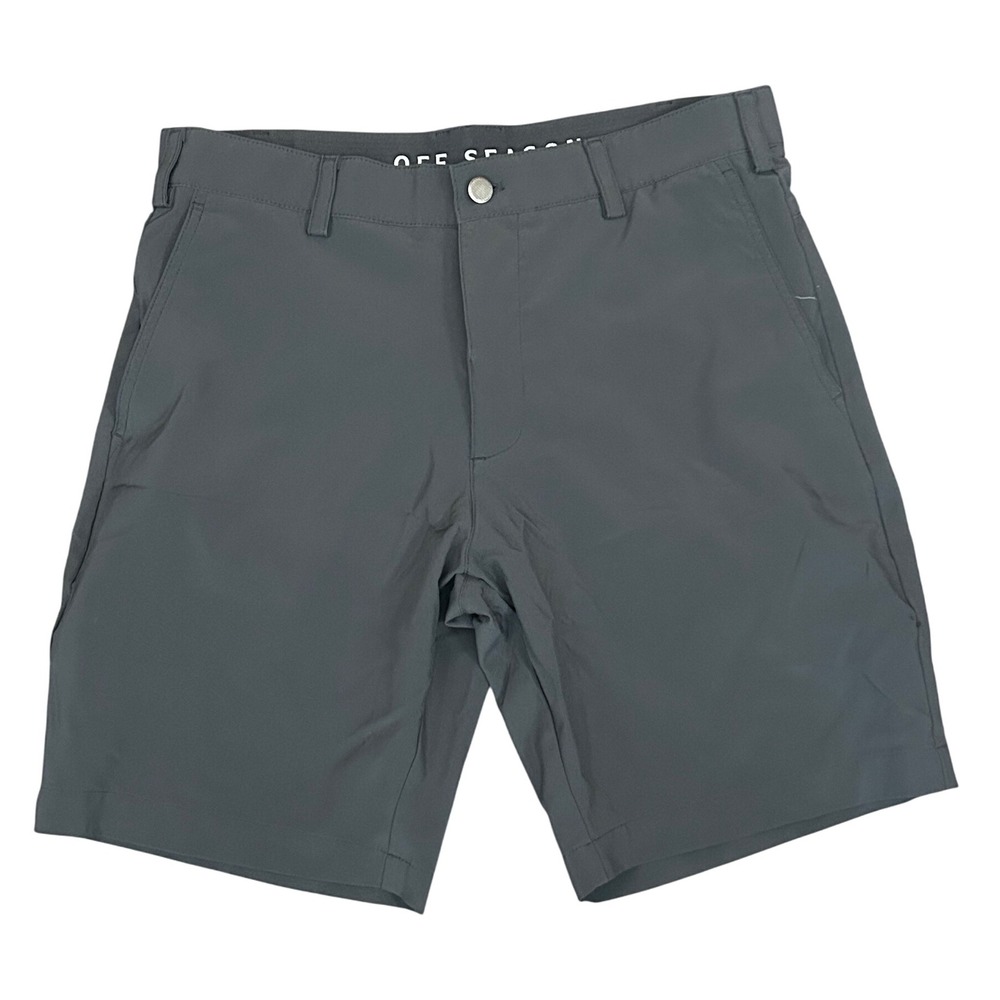 OFF SEASON By PURE HOCKEY Shorts Charcoal Gray Athletic Size 32 Polyester Blend